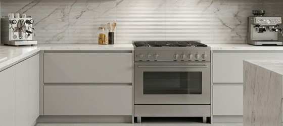 Capri White Marble Ribbed Decor Ceramic Wall Tile 300x600mm